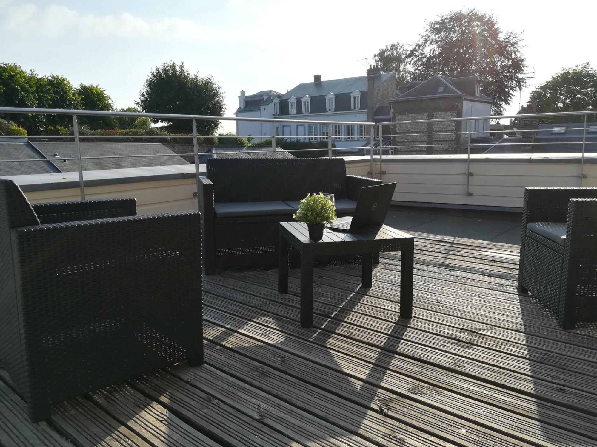 Le Canyon Rouen Centre By Myfrenchpat Terrasse & Parking Exterior foto